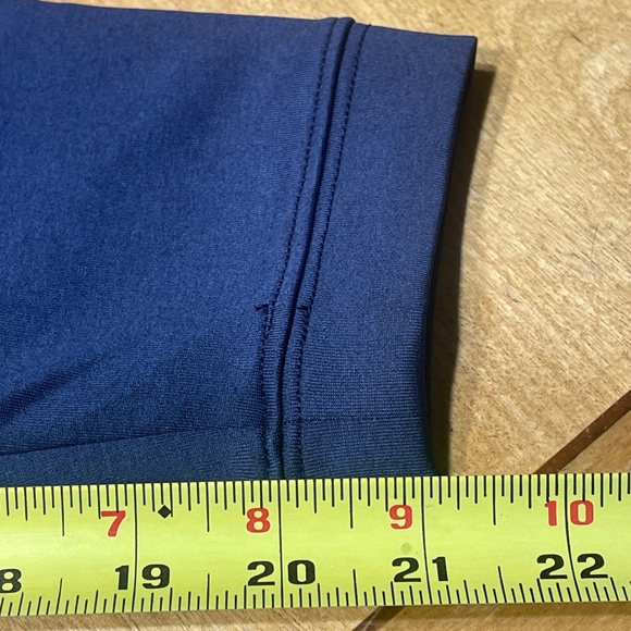 Harlestons Performance Crew Long Sleeve Shirt Color Blue Size Large Tailored Fit - Picture 9 of 16